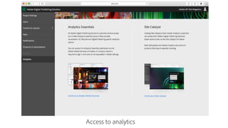 Access to analytics
 