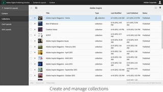 Create and manage collections
 