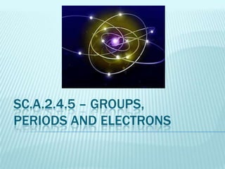 SC.A.2.4.5 – Groups, periods and electrons 