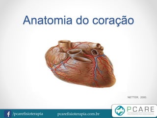 pcarefisioterapia.com.br/pcarefisioterapia
Anatomia do coração
NETTER, 2000.
 