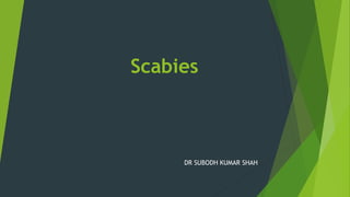 Scabies
DR SUBODH KUMAR SHAH
 
