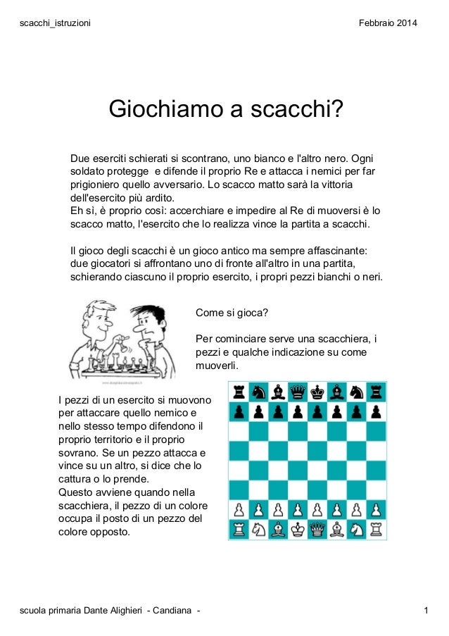 Scacchi istruzioni