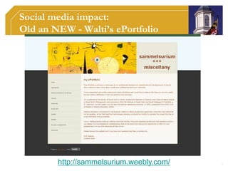 ePortfolios in the MDE:and Open approachPersonal control