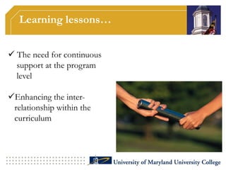 ePortfolios in the MDE:SupportPromoting the use oflearning journals