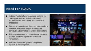 Supervisory Computer Supervisory control and Data Acquisition -PSOC - EE3602 | PPTX