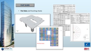 • Flat Slabs and Punching checks
FLAT SLABS
Flat slab checks
 