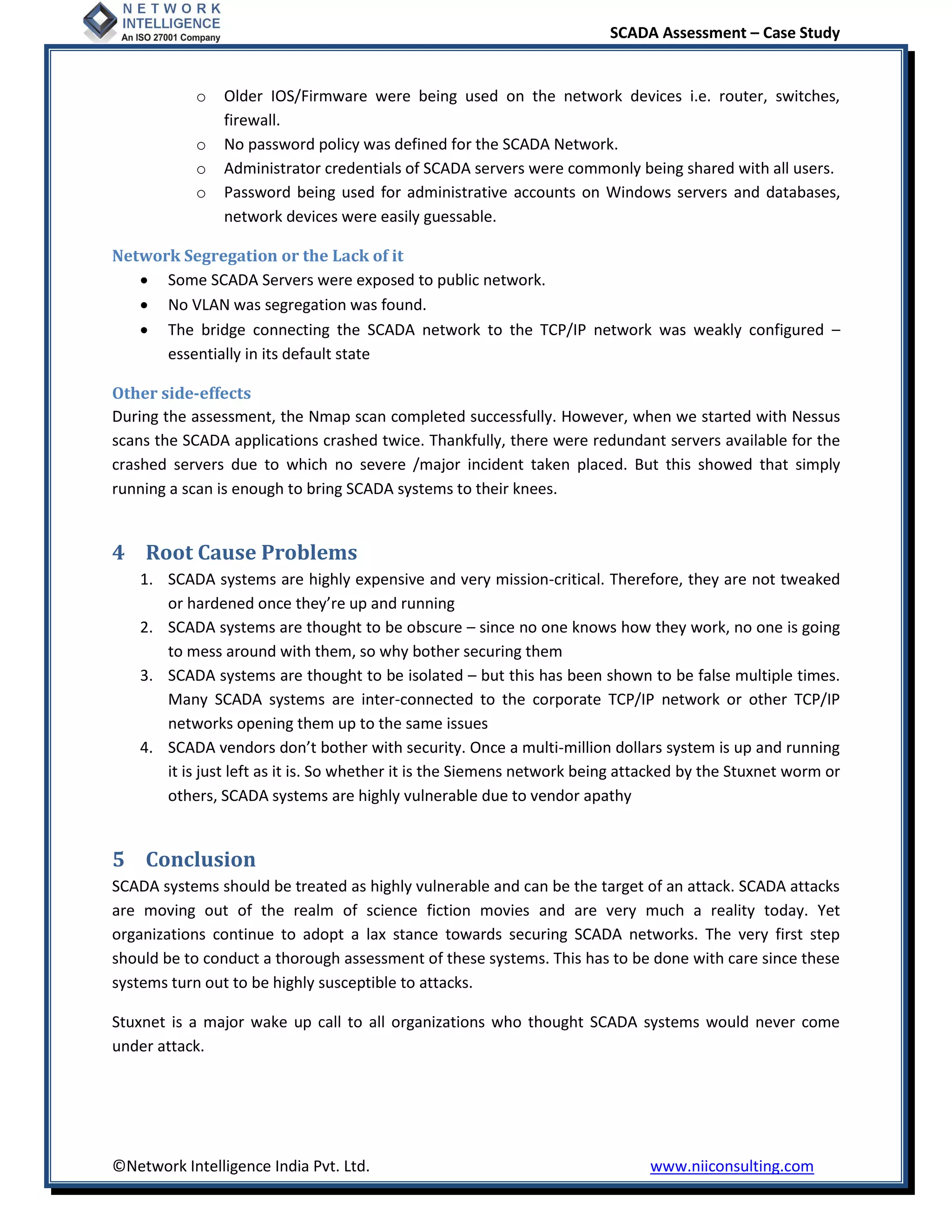 Scada assessment case study | PDF