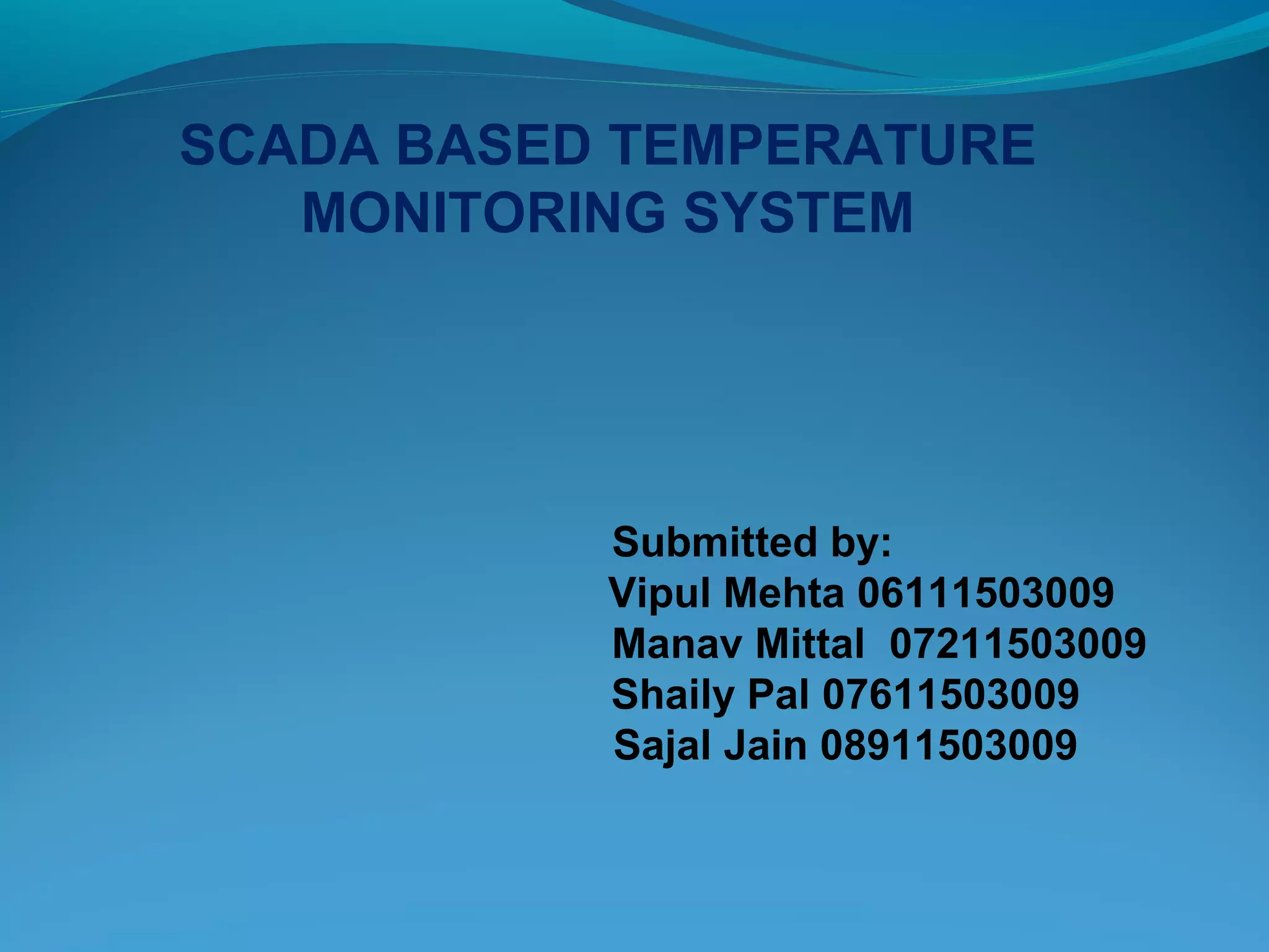 Scada monitoring system | PPT
