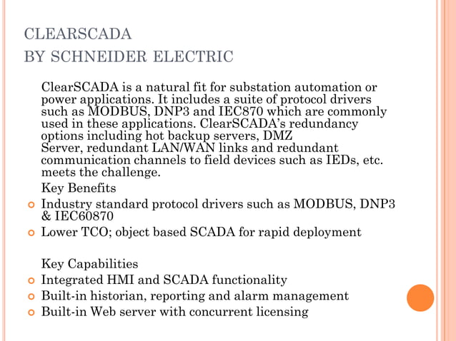 SCADA packages for Power Distribution Utilities | PPTX