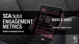 AUDIO & VIDEO
JANUARY – MARCH 2015
 