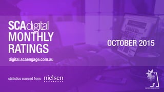 OCTOBER 2015
statistics sourced from:
MONTHLY
RATINGS
digital.scaengage.com.au
 