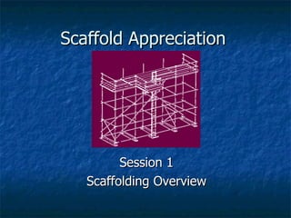 Scaffold Appreciation Session 1 Scaffolding Overview 
