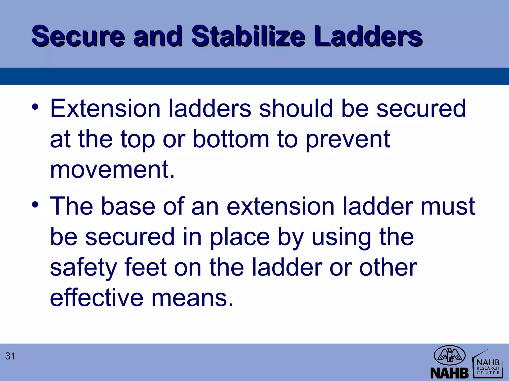 Scaffold and Ladder Safety Training | PPT