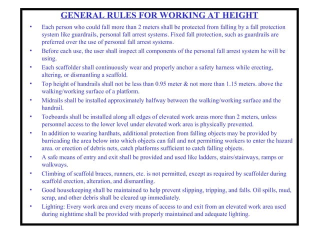 Scaffolding Safety Training Presentation Ppt