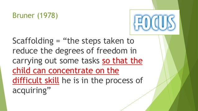 scaffolding learning theory bruner