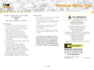 USA (v. 2008) 20
Personal Safety Tips
 