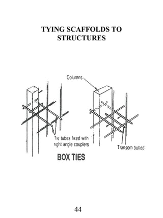 TYING SCAFFOLDS TO
STRUCTURES

44

 