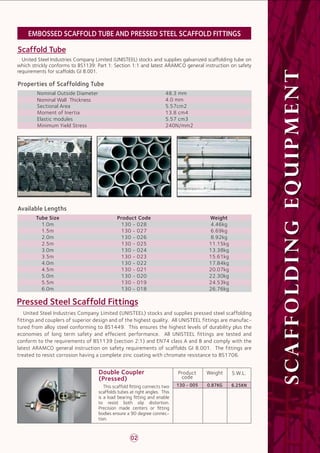 Scaffolding Equipment 2011 | PDF