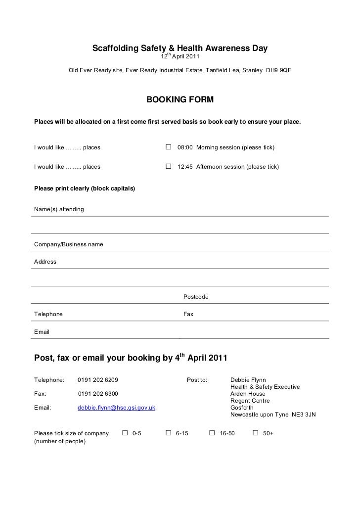 Scaffolding Event Letter