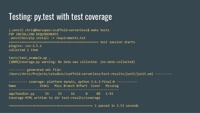 Scaffolding For Serverless Lightning Talk For Aws Arlington Meetup