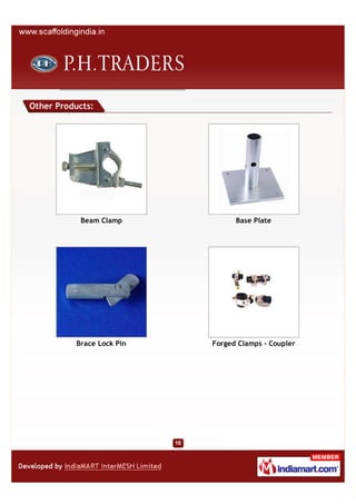 Other Products:




           Beam Clamp            Base Plate




          Brace Lock Pin   Forged Clamps - Coupler
 