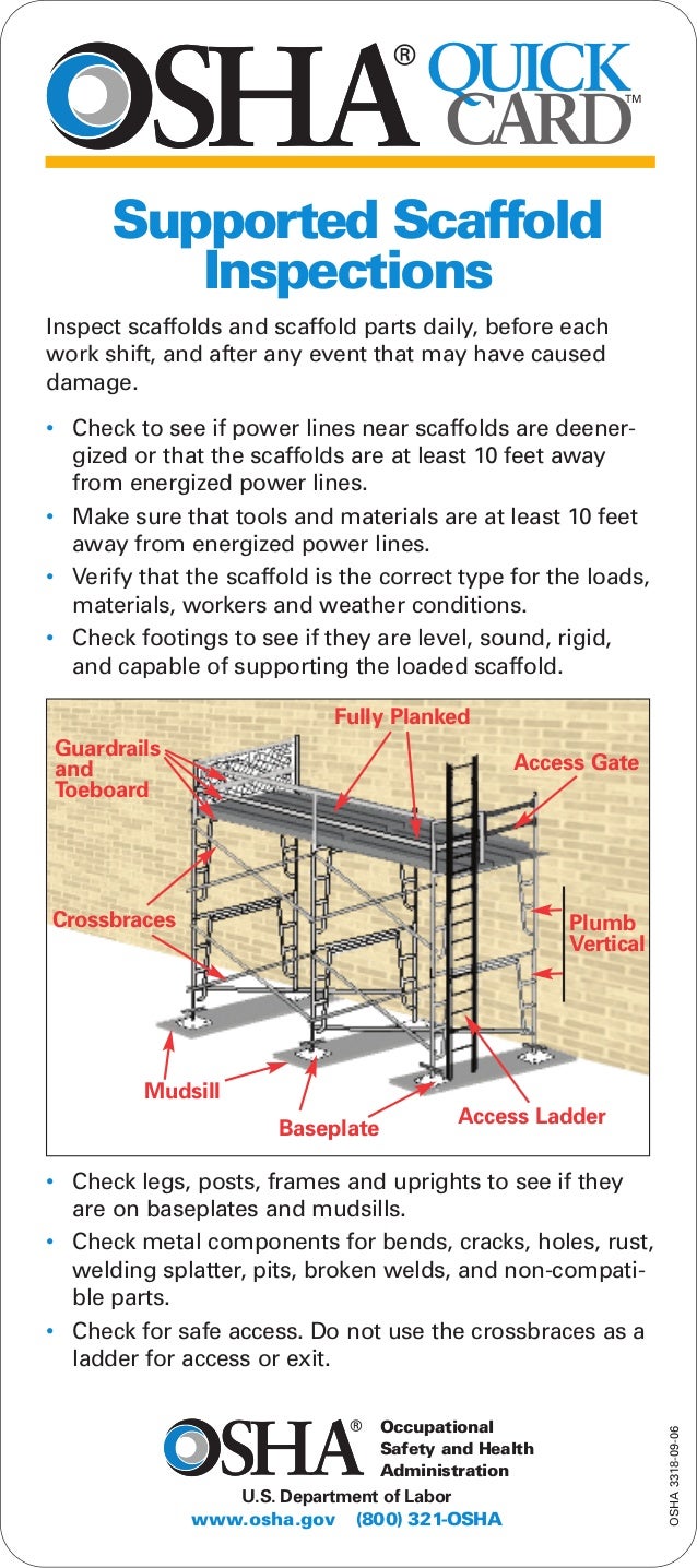 Scaffolding quicktips
