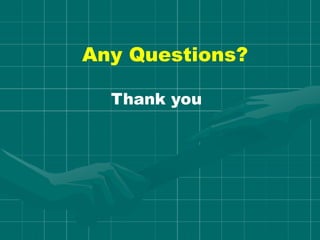Any Questions?
Thank you
 