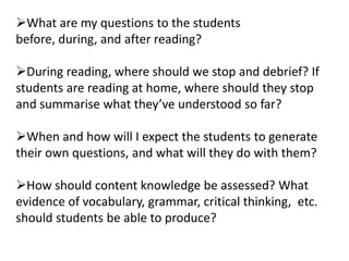 Draw on shared understandings about the topic and the text.