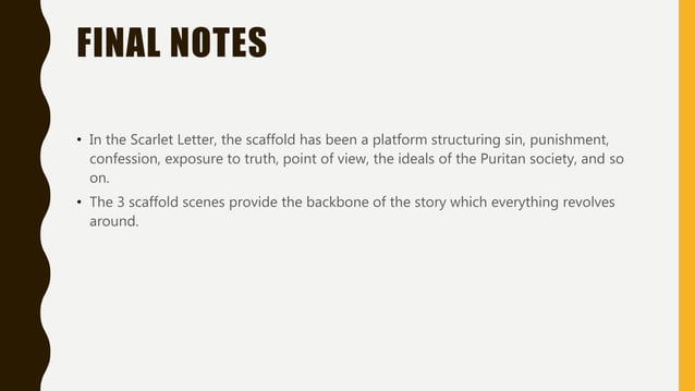 Scaffold scenes in the scarlet letter | PPT