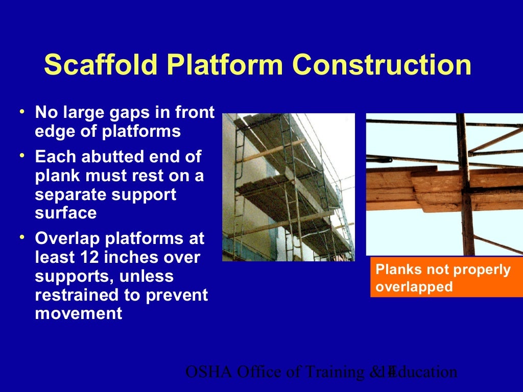 Scaffolds ppt construction