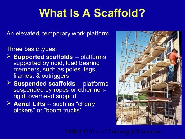 Scaffolds ppt construction