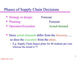planning demand and supply in a supply chain | PPT