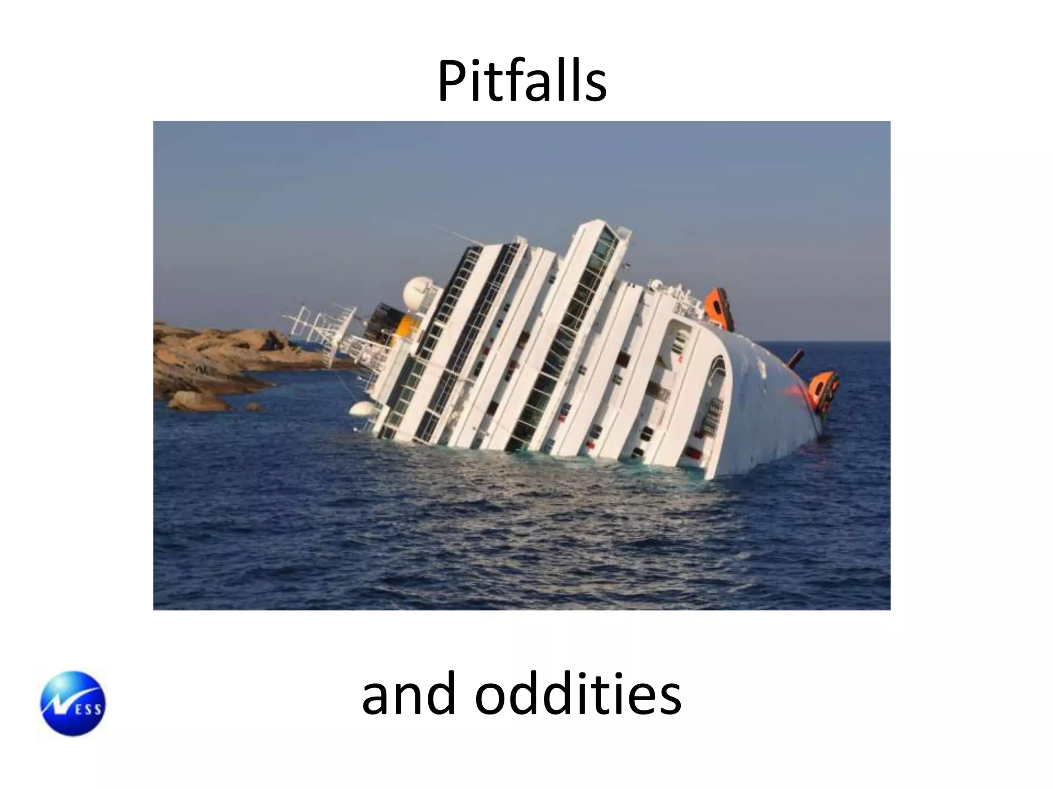 Pitfalls




and oddities
 