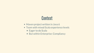 Introducing Scala in your existing Java project | PPT