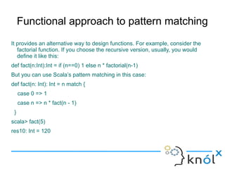 Introducing Pattern Matching in Scala | PDF