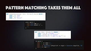 Pattern Matching Takes Them All
 