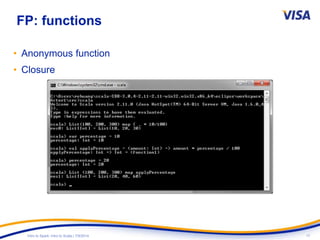 17Intro to Spark: Intro to Scala | 7/9/2014
FP: functions
• Anonymous function
• Closure
 