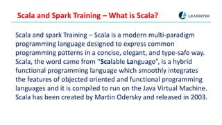 Scala and spark | PPT
