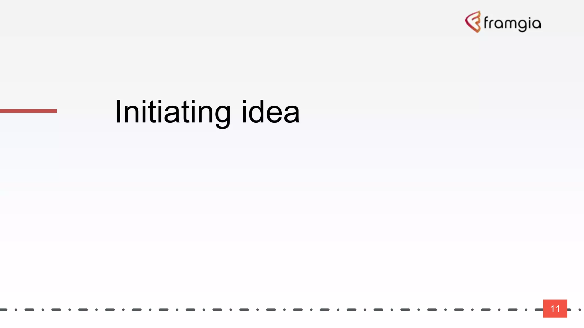 Initiating idea
11
 