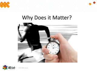 Why Does it Matter?
 