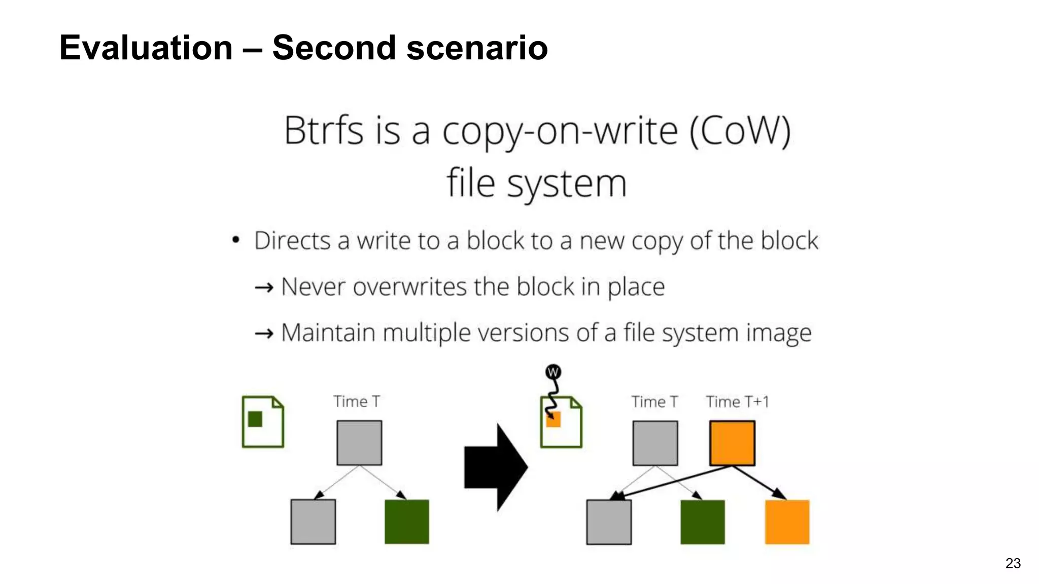 23
Evaluation – Second scenario
 