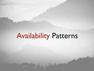 Scalability, Availability & Stability Patterns