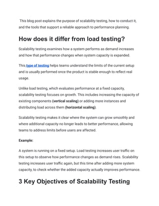 Scalability Testing Explained for Modern Software Applications | PDF