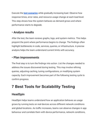 Scalability Testing Explained for Modern Software Applications | PDF