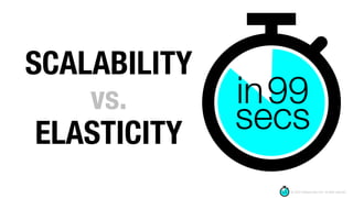 © 2020 in99seconds.com. All rights reserved.
SCALABILITY
vs.
ELASTICITY
 