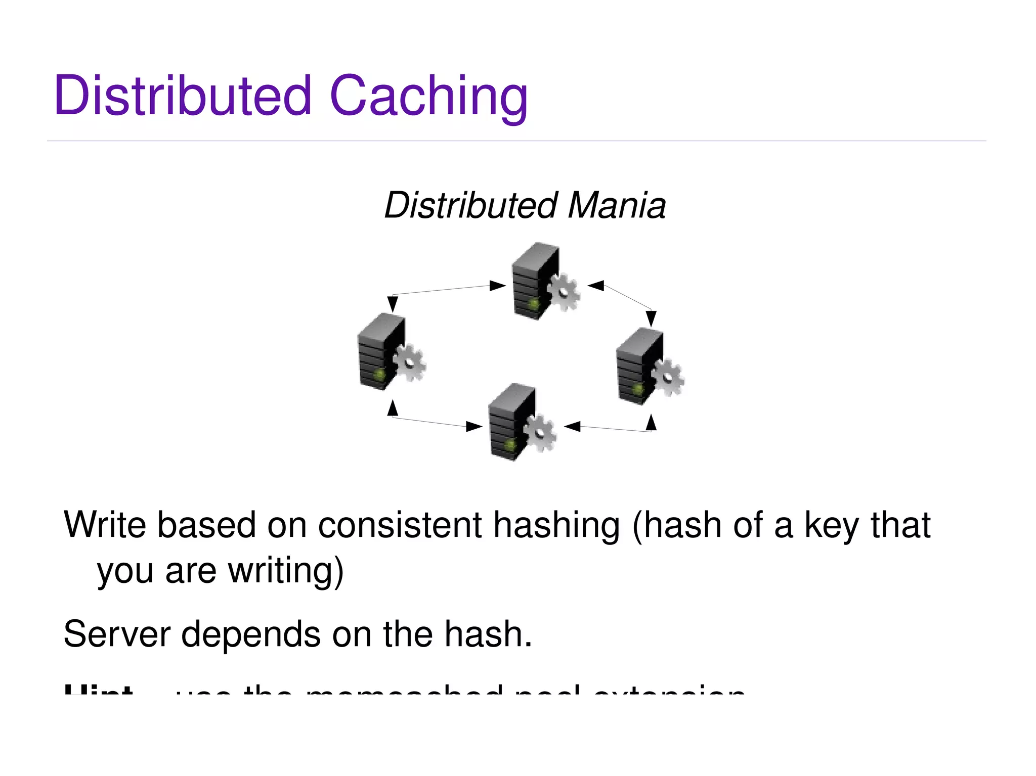 Multiple Slaves Single Master, Multiple Slaves It is a great time to start to implement connection pooling. 