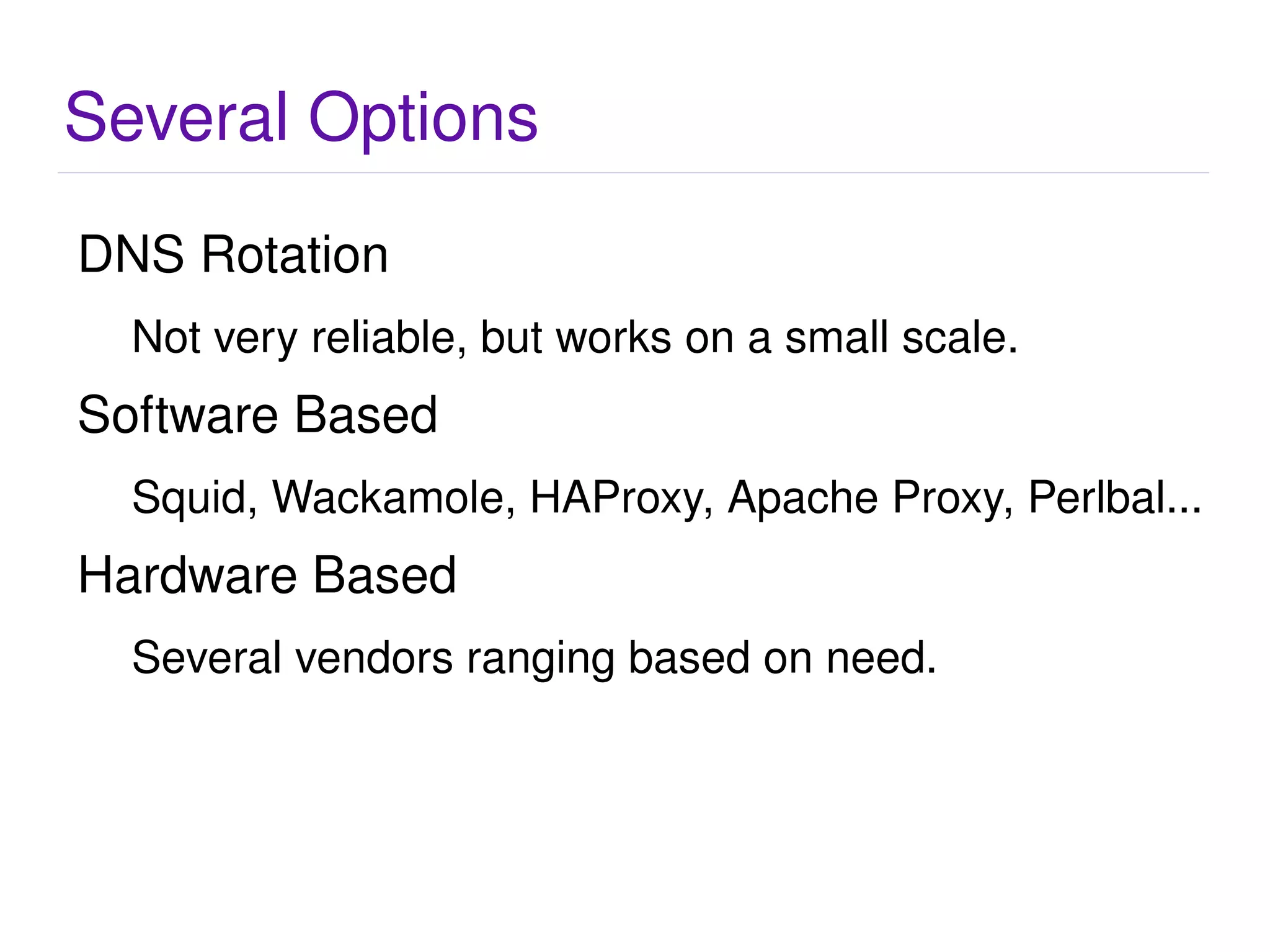 The Beginning... Single Server Syndrome One Server Many Functions Web Server, Database Server, DNS Server, File Server 
