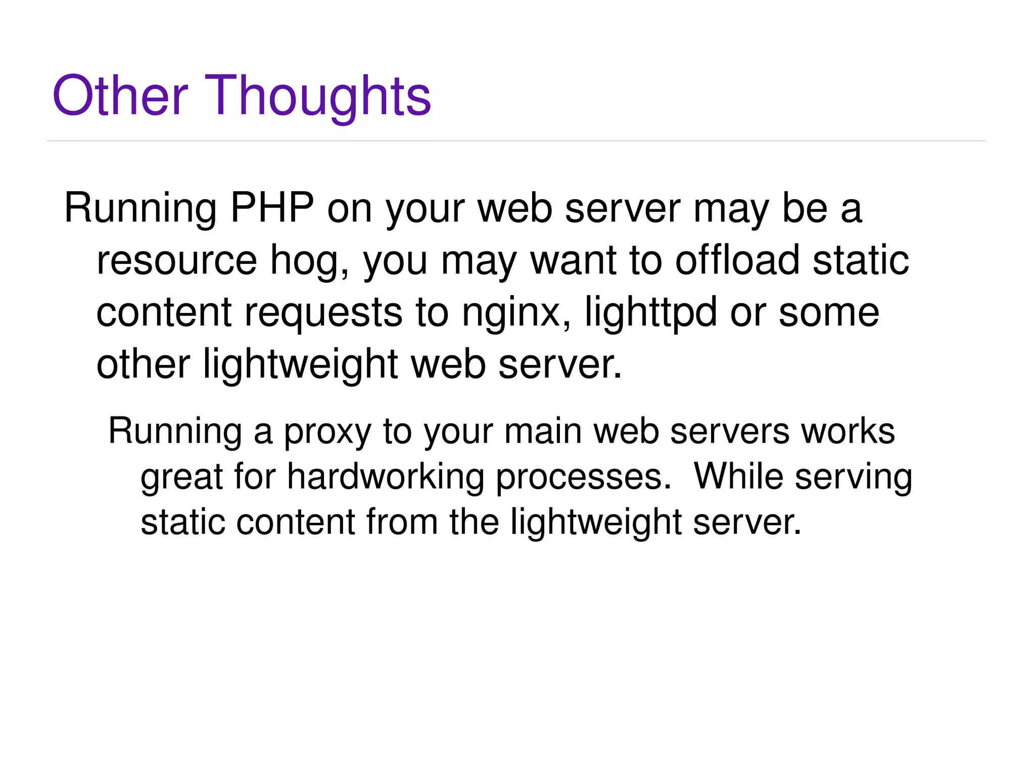 Web Servers 