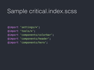 Temptation to target tags
.c-my-list li {
[item styles]
}
<ul>
<li>
<div class=”c-some-component-with-a-list”>
<ul>
<li>another list!</li>
<li>
and now you need to override
.c-my-list li with stronger selector...</li>
</ul>
</div>
</li>
</ul>
 