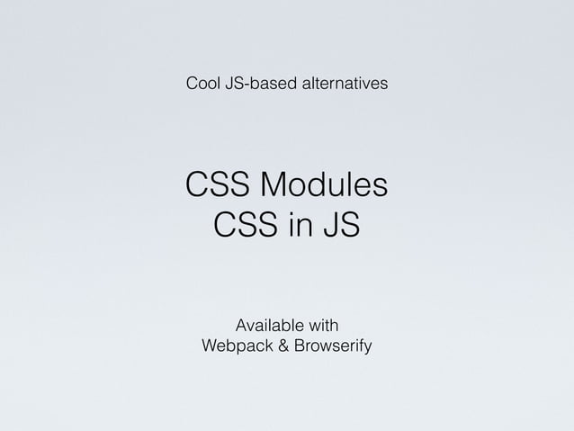 Scalable CSS Architecture | PPT